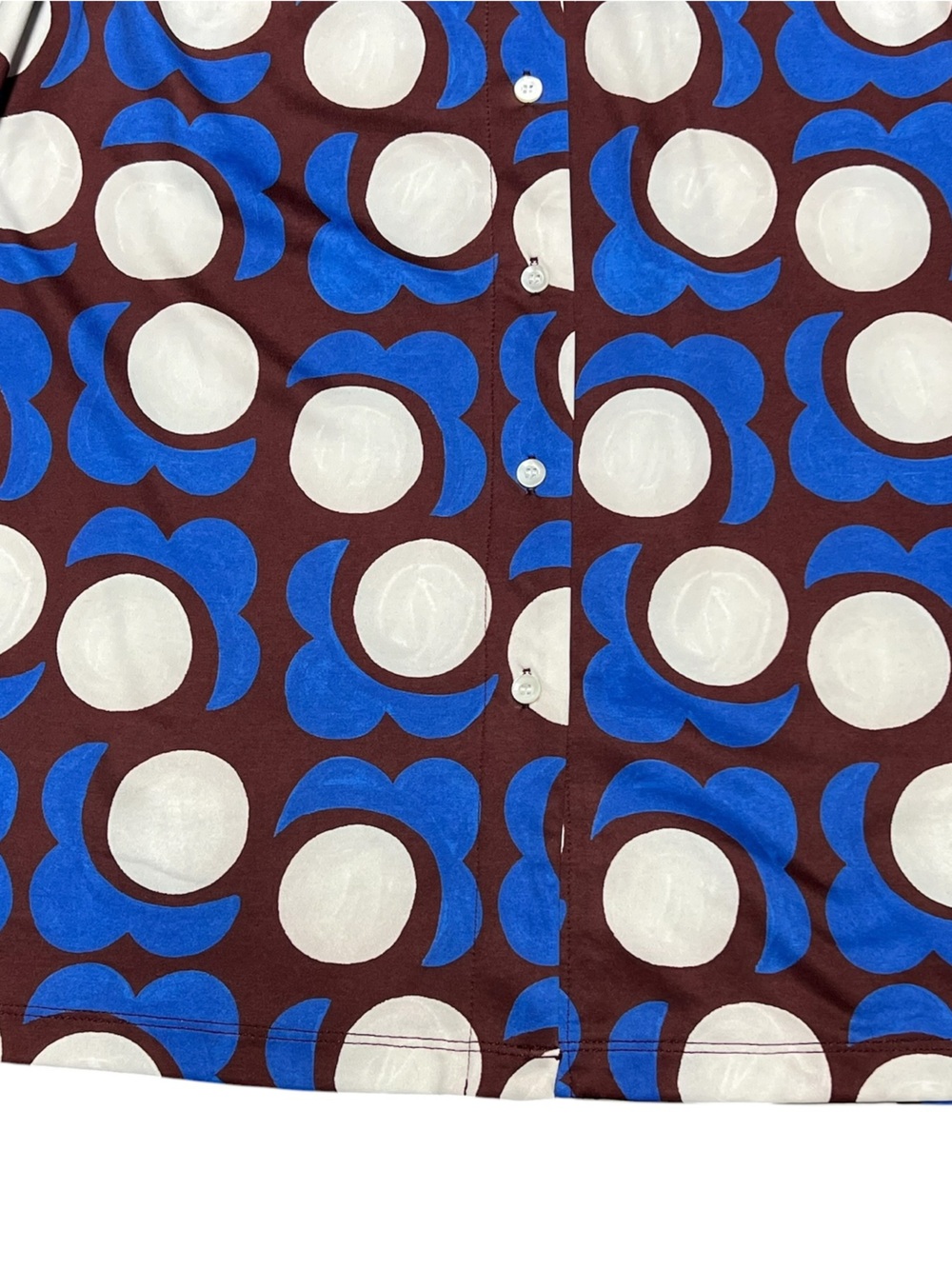 J. McLaughlin Brynn brown & blue malmo poppy lyford jersey shirt dress - Picture 8 of 13
